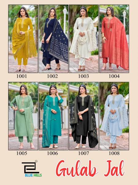 Blue Hills Gulab Jal Readymade Suits Catalog
